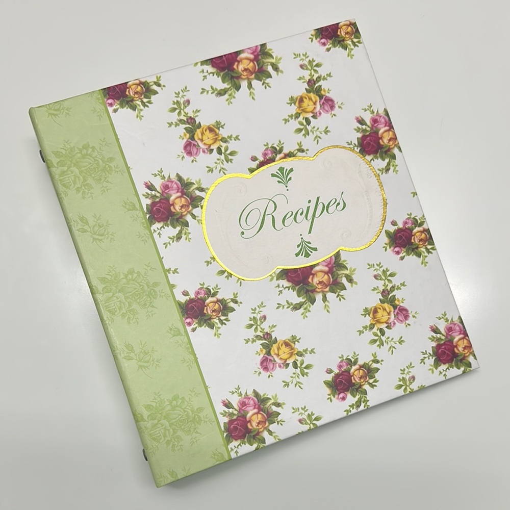 Vintage Royal Albert Old Country Roses Recipe Book